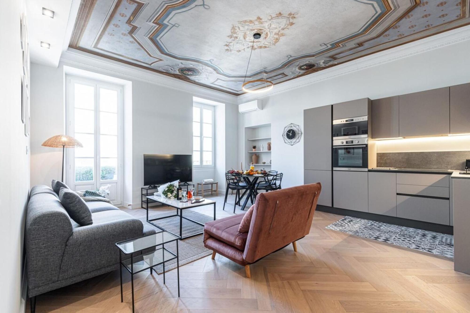 Philibert - Traditional Apart With Historical Fresco Nizza Kültér fotó